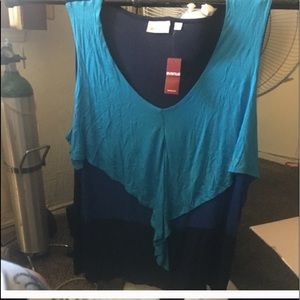 Plus size ladies dressy sleeveless top 30/32